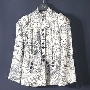 Super cute stylish button down Linen Blazer